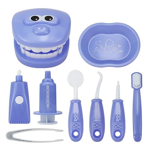 TLHWIN Kit de Juguete para Dentistas de imitación para niños, Juego de Juguetes de Cepillado para médicos, Juguete Educativo médico para la Escuela en Clase, niños y niñas, Regalo de Juego de rol