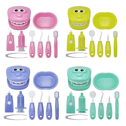 TLHWIN Kit de Juguete para Dentistas de imitación para niños, Juego de Juguetes de Cepillado para médicos, Juguete Educativo médico para la Escuela en Clase, niños y niñas, Regalo de Juego de rol