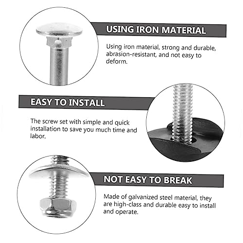 Toddmomy 24 Juegos Tornillo De Trampolín Tornillos De Fijación Resistentes Al Desgaste Tornillos Trampolín Herramienta De Trampolín Prevención De Caídas Acero Galvanizado Niño Rubor