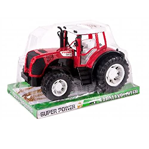 Toinsa - Juguete Tractor de Granja con Movimiento fricción, vehículo de Granja, Tractor Super Power Farm exploiter, Juguete para niños, Color Aleatorio, 30 x 20 x 20 cm