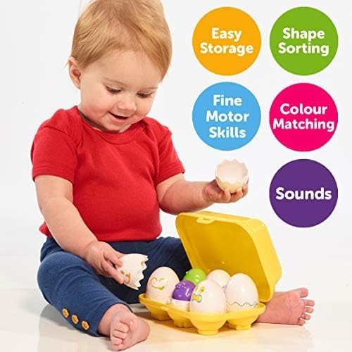 Toomies Eggs NUEVOS Huevos Hide and Squeak, Multicolor, Large ([Tomy] E73560)