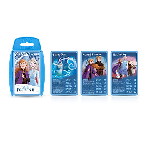 Top Trumps Juego de Cartas Especiales de Frozen 2 de Disney, Visita Arendelle y Juega con la Reina Elsa, Anna, King Agnarr, Queen Iduna y Olaf, Regalos educativos y Juguetes para niños y niñas a