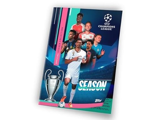 Topps Champions League 2023/2024 Pegatinas – 1 paquete de inicio + 5 bolsas de colección