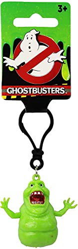 Toptoys2u Bargain Bundles Ghostbusters Slimer - Peluche Grande de 8", Clip para Bolsa de Peluche/Clip para Llaves y Clip para Llaves de plástico de 5" - Set de Regalo de 3 Piezas Talla única