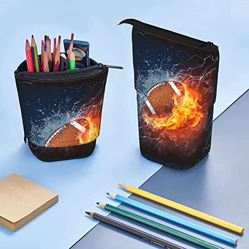 Torribala Estuche telescópico para lápices, Soporte de fútbol Hornet, portalápices con Cremallera, Bolsa de Maquillaje, Bolsa para lápices, Bolsa para bolígrafos