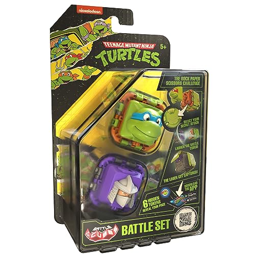Tortugas Ninja Battle Cube - Leonardo Vs Shreder 2 Pack - Battle Set