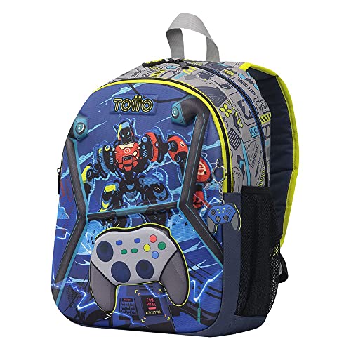 TOTTO Mochila escolar mediana de videojuegos - Monark TAMAÑO PEQUEÑO