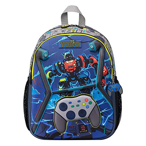 TOTTO Mochila escolar mediana de videojuegos - Monark TAMAÑO PEQUEÑO