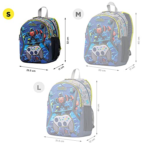 TOTTO Mochila escolar pequeña de videojuegos - Monark TAMAÑO PEQUEÑO