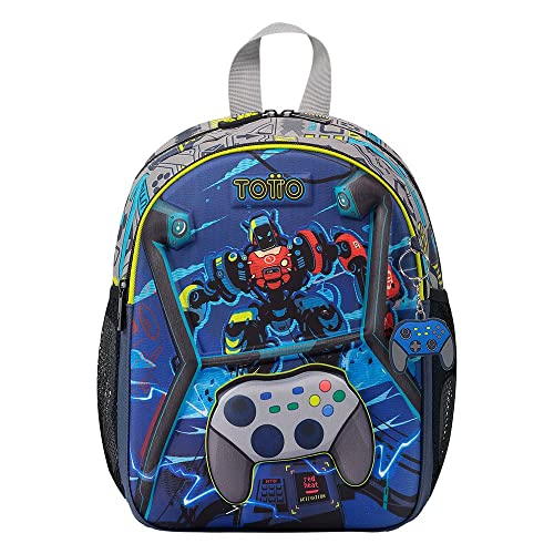 TOTTO Mochila escolar pequeña de videojuegos - Monark TAMAÑO PEQUEÑO