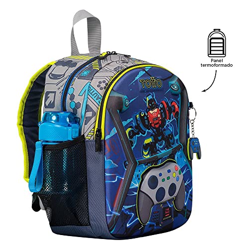 TOTTO Mochila escolar pequeña de videojuegos - Monark TAMAÑO PEQUEÑO