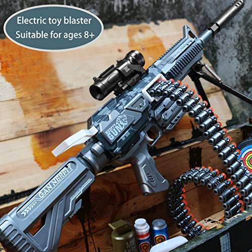 Toy Gun, Rifle de Francotirador con Mira Telescópica y Trípode, Juguete Espuma Blaster con 24 Balas, Alimentada por Batería Recargable - Fusil Refromando con Automático Modos, Ages 6+-Tarnung