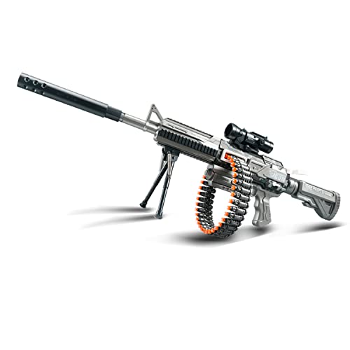 Toy Gun, Rifle de Francotirador con Mira Telescópica y Trípode, Juguete Espuma Blaster con 24 Balas, Alimentada por Batería Recargable - Fusil Refromando con Automático Modos, Ages 6+-Tarnung