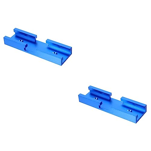 TOYANDONA 2 Piezas Conector Kit De Intersección De Pista En t Pista t 10mm Palo De Bloque De Empuje Un Accesorios Pista De Calibre De Inglete Aleación De Aluminio Tabla De Inversión Guía