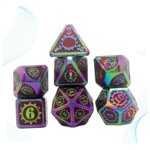 TOYANDONA 7 Piezas De Dados De Astrología Accesorios De Tarot Dados De Adivinación Dados De Tarot Rompecabezas Juguetes Juego De Mesa De Dados Matemáticos Juego De rol De Dados