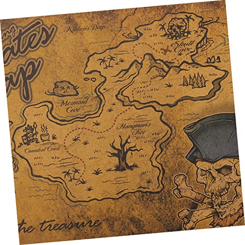 Toyvian 40 Piezas Fiesta Pirata Mapa Del Juego De Del Tesoro Mapa Detallado Del Tesoro Mapa Del Tesoro Infantil Víspera De Todos Los Santos Papel Búsqueda Del Tesoro Niño