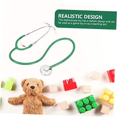 Toyvian Doctor Estetoscopio Pediátrico Pretender Estetoscopio De Juego De Simulación De Enfermería De Disfraz De Medico Fingir De Roles Traje De Bebe El Plastico Niño Cosplay