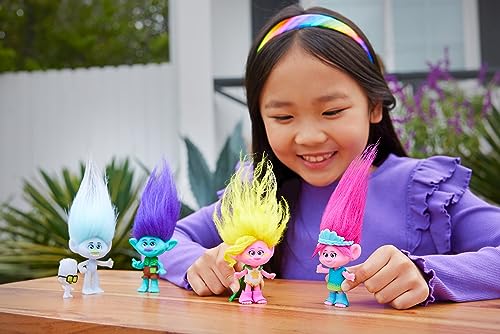 Trolls 3 Todos Juntos Muñeco Branch, inspirado en la película, juguete +3 años (Mattel HNF08)