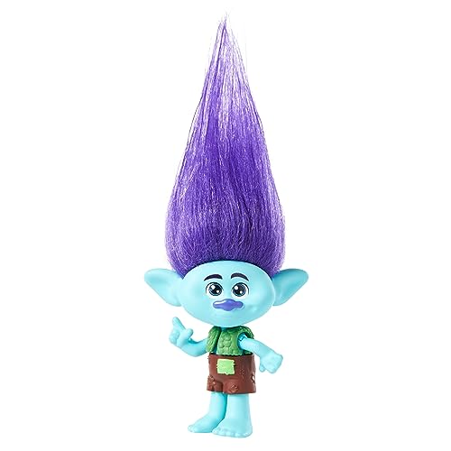 Trolls 3 Todos Juntos Muñeco Branch, inspirado en la película, juguete +3 años (Mattel HNF08)