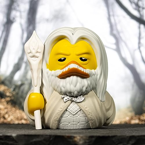 TUBBZ Figura de Pato de Goma de Vinilo Coleccionable de Gandalf The White - Producto Oficial del Señor de los Anillos - TV, películas y Videojuegos