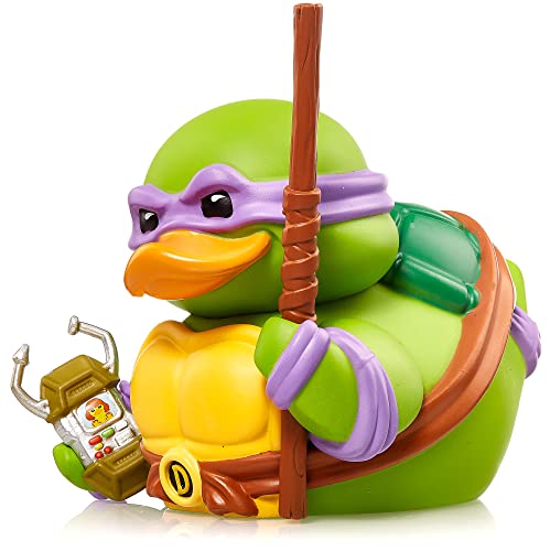 TUBBZ First Edition Donatello - Figura Coleccionable de Pato de Goma de Vinilo - Producto Oficial de Las Tortugas Ninja Mutantes Adolescentes - TV, películas y Videojuegos