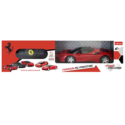 Turbo Challlenge – Ferrari SF90 Stradale – RC Prestige – 095606 – Coche teledirigido – Rojo – 1/24 – Pilas no Incluidas – Plástico – A Partir de 6 años