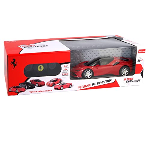 Turbo Challlenge – Ferrari SF90 Stradale – RC Prestige – 095606 – Coche teledirigido – Rojo – 1/24 – Pilas no Incluidas – Plástico – A Partir de 6 años