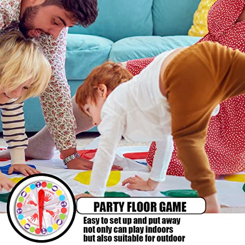 Twisting Juego para Adultos, Juego de Equilibrio Divertido, Juegos Suelo, Juegos de Mesa Niños 6 Años, Juego de Piso Familiar Tapete de Juego, Divertidos Juegos de Habilidad para Adultos