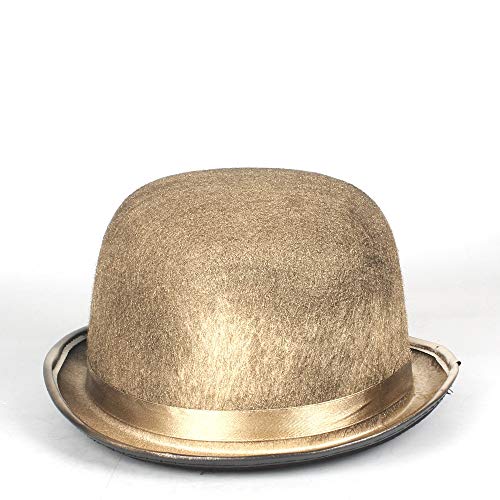 TX GIRL Fieltro de Lana Sombrero de Fedora Hombres Mujeres ala Corta de Steampunk del Hongo Cosplay Topper del Sombrero de Copa del Sombrero el Tamaño 58 CM Traje de la Manera de Vacaciones