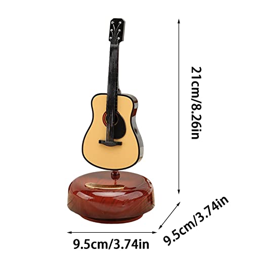 Tytlyworth Caja de música de Instrumentos Musicales, Modelo de violín en Miniatura para Manualidades de Instrumentos giratorios, Mini Base No Requiere batería Encantadora decoración de cafetería