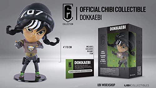 Ubi Workshop Dokkaebi Chibi Figura – Colección Rainbow Six Siege – Código DLC incluido – Serie 4