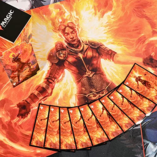 Ultra PRO - March of The Machine 100ct Deck Protector Sleeves ft. Chandra, Hope’s Beacon for Magic: The Gathering, Protect & Store Collectible Trading Cards & Gaming Cards, Prevent Card Damage