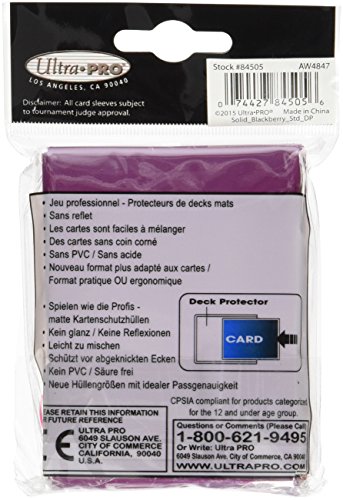 Ultra Pro Sleeves Pro-Matte D12 Card Game (Blackberry)