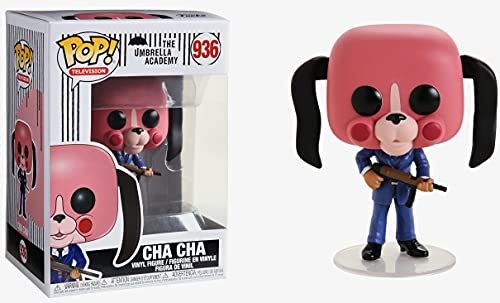 Umbrella Academy - Cha Cha con máscara Funko Pop! Figura de vinilo con funda protectora compatible con Pop Box)