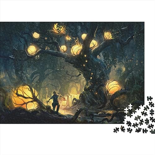 Un Mundo único Puzzle De Fantasy Rompecabezas Puzzle 300 Piezas para Adultos Dificultad Infernal Home Decor Regalos Juego Familiar Educational Game Brain Teaser 300pcs (40x28cm)