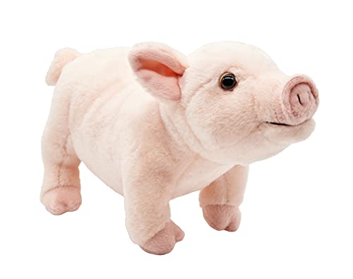 Uni-Toys - Cerdo Rosa - 28 cm (Longitud) - Cerdo de casa - Animal de Peluche