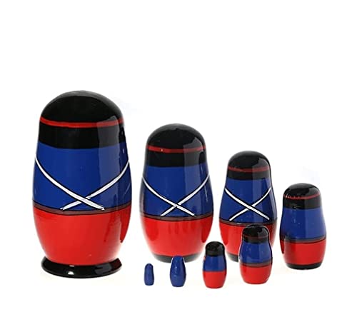 UTOQIA Muñecas Rusas Matrioskas Muñecas Matryoshka apilables Rusas de 8 Piezas, Juguetes de muñecas anidadas de Madera Matryoshka de Madera Rusa de Navidad Matrioskas Rusas