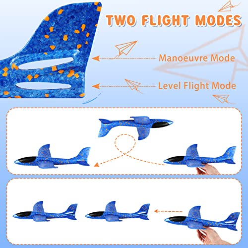 VCOSTORE Aviones de Poliespan - 2 Piezas Avión Planeador Grandes Avion Espuma Corcho Avión de Juguete para Niños y Adultos