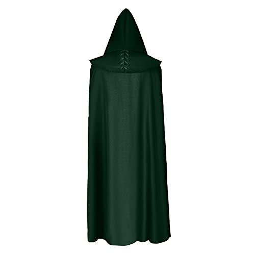 Vestido medieval para mujer y hombre, disfraz de bruja de Halloween, capa de reina, capa de diablo, bata, conjunto de dos piezas, chaqueta cómoda para mujer