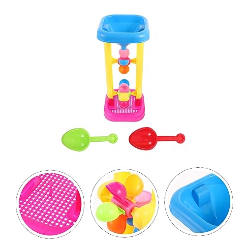 VICASKY 1 Juego De Reloj De Arena para Jugar En El Agua Rueda De Agua para Niños Juego De Rueda De Agua Juguetes De Caja De Arena para Niños Pequeños 1-3 Juguetes De Mesa De Arena