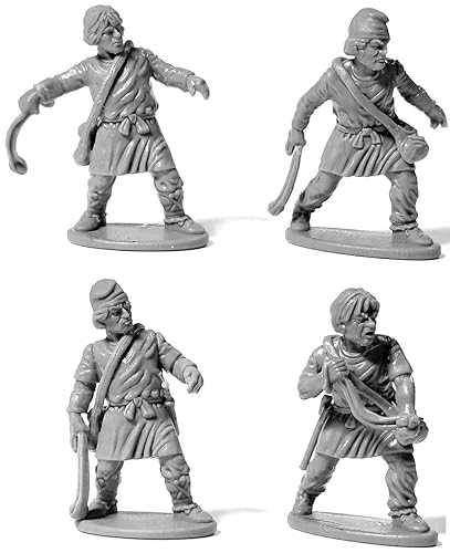 Victrix - Dark Age Archers & Slingers - 36 figuras - Miniaturas de plástico de 28 mm - Edad oscura