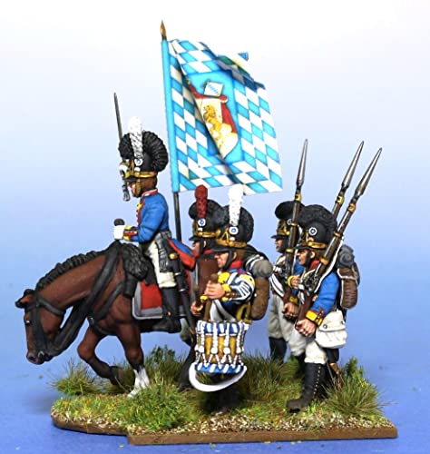 Victrix - Infantería bávara - 58 figuras - Miniaturas de plástico de 28 mm - Guerra Napoleónica