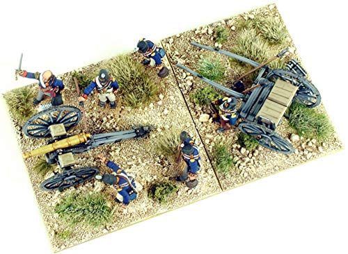 Victrix VX0010 - Artillería Británica Del Pie Napoleónico - 15 Figuras, 3 Pistolas, Juego De Cajas 3 Limbers - Miniaturas De Plástico De 28 mm Napoleónicas
