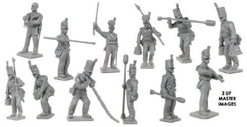 Victrix VX0010 - Artillería Británica Del Pie Napoleónico - 15 Figuras, 3 Pistolas, Juego De Cajas 3 Limbers - Miniaturas De Plástico De 28 mm Napoleónicas