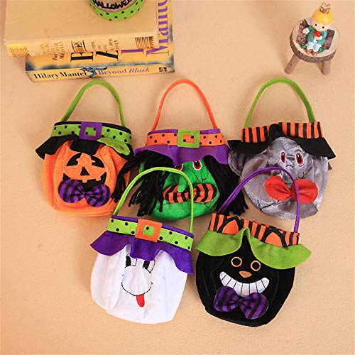 VIDOO Bolsa De Mano De Halloween Bruja Bolsa De Calabaza Cosplay Trajes Caramelo Bolsa Decoración Juguetes-2