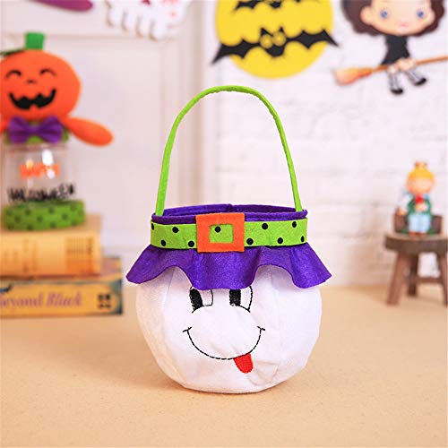 VIDOO Bolsa De Mano De Halloween Bruja Bolsa De Calabaza Cosplay Trajes Caramelo Bolsa Decoración Juguetes-2