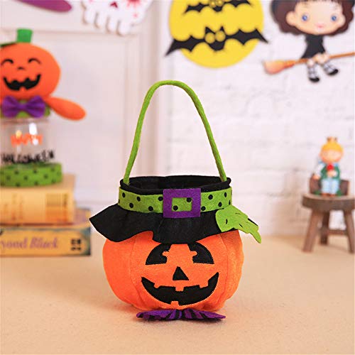 VIDOO Bolsa De Mano De Halloween Bruja Bolsa De Calabaza Cosplay Trajes Caramelo Bolsa Decoración Juguetes-2