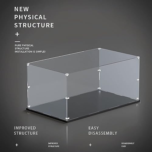 Vitrina De Acrílico Compatible con Modelo LG 71374 Famicom, Vitrina A Prueba De Polvo, Vitrina De Exhibición para LG 71374 (Sin Kit De Modelo) A,3MM