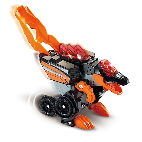 VTech - Switch&Go Dinos 3 en 1 Espinosaurio-Pterodáctilo, Combínalos y CREA un MEGAVEHÍCULO, Dinosaurios y Figuras de acción, Juguete para niños +3 años, Versión ESP