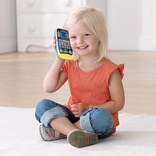 VTech Teléfono Educativo Luminoso – Teléfono Educativo con Lindos Amigos de Animales, emocionantes Juegos de Aprendizaje, Canciones y melodías – para niños de 3 a 6 años (Version Alemana)